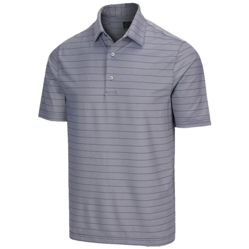 Greg Norman Golf Polo Shirt L Freedom Micro Pique Stripe Short Sleeve mens Large